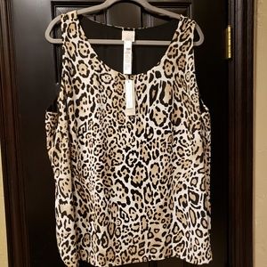 Chico’s Reversible Animal Print Top
